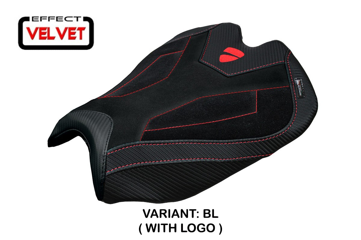 Funda de asiento para Ducati Streetfighter V4 2025 Tappezzeria Italia TPZ Velvet Black