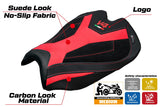 Ducati streetfighter V4 2025-2026 Seat Cover Tappezzeria Italia TPZ Velvet Red Black Logo V4