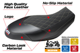 Ducati Scrambler 400 800 1100 2015-2024 Seat Cover TPZ Italia Velvet Grey
