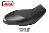 Ducati Scrambler 400 800 1100 2015-2024 Seat Cover TPZ Italia Velvet Grey