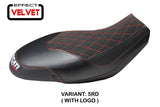 Ducati Scrambler 400 800 1100 2015-2024 Seat Cover TPZ Italia Velvet Red