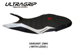 Ducati Super Sport 950S 2017-2024 Seat Cover Tappezzeria Italia TPZ Ultragrip in White and Black