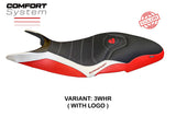 Ducati Super Sport 2017-2024 Seat Cover TPZ Italia Comfort White Red
