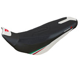 Ducati Desert X Rally 2022-2025 Seat Cover Tappezzeria Italia TPZ Ultragrip in White and Black