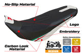 Ducati Desert X Rally 2022-2025 Seat Cover Tappezzeria Italia TPZ Ultragrip in White and Black