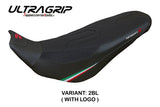 Funda de asiento Tappezzeria Italia TPZ Ultragrip para Ducati Desert X Rally 2022-2025 en negro