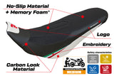 Funda de asiento Tappezzeria Italia TPZ para Ducati Desert X Rally 2022-2025 en Keren Comfort Blanco y Negro