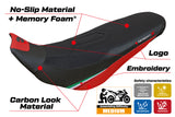 Funda de asiento Tappezzeria Italia TPZ para Ducati Desert X Rally 2022-2025 en Keren Comfort Rojo y Negro