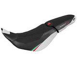 Ducati Desert X 2022-2025 Seat Cover Tappezzeria Italia TPZ in Trico Comfort Ultragrip White