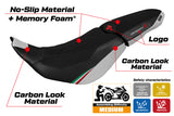 Ducati Desert X 2022-2025 Seat Cover Tappezzeria Italia TPZ in Trico Comfort Ultragrip White
