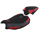 Ducati Streetfighter V2 2022-2024 Seat Cover Tappezzeria Italia TPZ in Red and Black