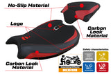 Ducati Streetfighter V2 2022-2024 Seat Cover Tappezzeria Italia TPZ in Red and Black