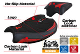 Ducati Streetfighter V2 2022-2024 Seat Cover Tappezzeria Italia TPZ Ultragrip in Red and Black