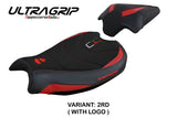 Ducati Streetfighter V2 2022-2024 Seat Cover Tappezzeria Italia TPZ Ultragrip in Red and Black