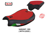 Ducati Streetfighter V2 2022-2024 Seat Cover Tappezzeria Italia TPZ in Velvet Red and Black