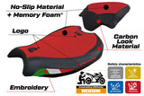 Ducati Streetfighter V2 2022-2024 Seat Cover Tappezzeria Italia TPZ in Velvet Comfort Red and Black
