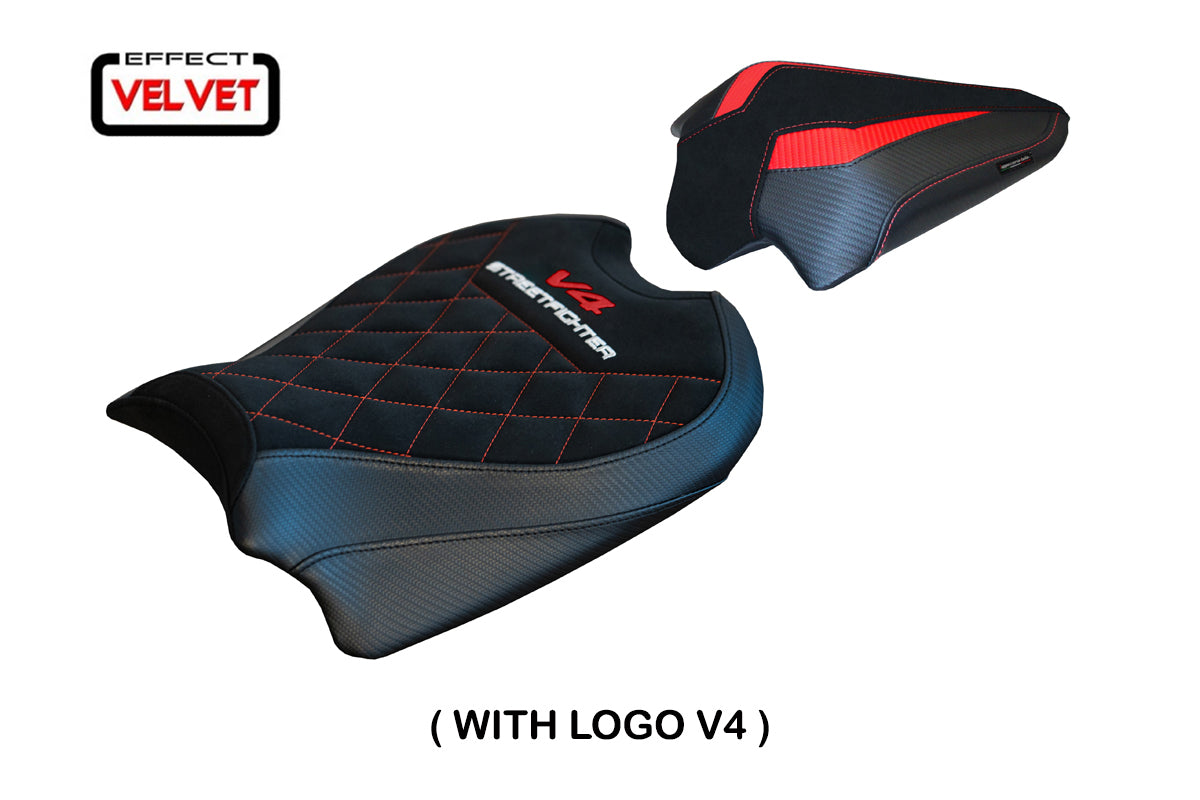 Ducati Streetfighter V4 2020-2024 Seat Cover Tappezzeria Italia TPZ in Velvet Black Diamond