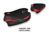 Ducati Streetfighter V4 2020-2024 Seat Cover Tappezzeria Italia TPZ in Red and Black