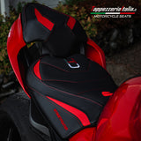 Ducati Streetfighter V4 2020-2024 Seat Cover Tappezzeria Italia TPZ Ultragrip in Red and Black