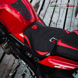 Ducati Streetfighter V4 2020-2024 Seat Cover Tappezzeria Italia TPZ Ultragrip in Red and Black