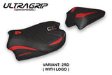 Ducati Streetfighter V4 2020-2024 Seat Cover Tappezzeria Italia TPZ Ultragrip in Red and Black