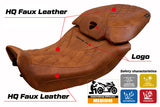 Funda de asiento Tappezzeria Italia TPZ para Ducati Diavel V4 2023-2025 en cuero Diablo Classic Brown