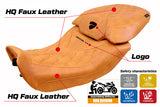 Funda de asiento Tappezzeria Italia TPZ para Ducati Diavel V4 2023-2025 en piel clásica Diablo Camel