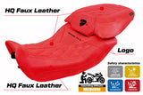Funda de asiento Tappezzeria Italia TPZ para Ducati Diavel V4 2023-2025 en cuero Diablo Classic Red