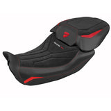 Funda de asiento para Ducati Diavel V4 2023-2025 Tappezzeria Italia TPZ Velvet Comfort en Diablo Black