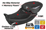 Funda de asiento Tappezzeria Italia TPZ para Ducati Diavel V4 2023-2025 en terciopelo rojo Diablo Comfort y negro