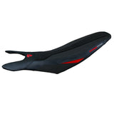 Funda de asiento Tappezzeria Italia TPZ Comfort Ultragrip para Ducati Hypermotard 698 Mono 2024-2025 en rojo