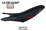 Ducati Hypermotard 698 Mono 2024-2025 Seat Cover Tappezzeria Italia TPZ Ultragrip in Red