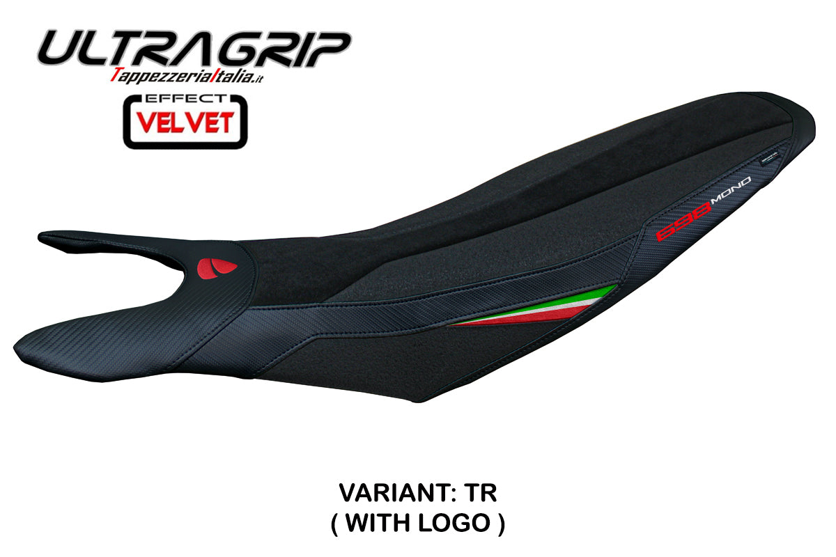 Ducati Hypermotard 698 Mono 2024-2025 Funda de asiento Tappezzeria Italia TPZ Ultragrip en Bandera de Italia