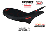 Ducati Hypermotard 950 2019-2024 Seat Cover Tappezzeria Suede Comfort Black SP