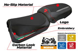 Funda de asiento para Ducati Multistrada V2 2025 Tappezzeria Gris Bandera Italiana Negra