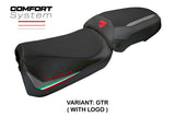 Ducati Multistrada V2 2025-2026 Seat Cover Tappezzeria Comfort Grey Italian Flag Black