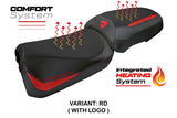 Ducati Multistrada V2 2025 Seat Cover Tappezzeria Italia TPZ heating Comfort Red Black