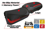 Funda de asiento Ducati Multistrada V2 2025 Tappezzeria Italia TPZ Comfort Rojo Negro