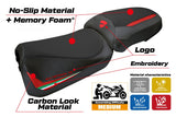 Funda de asiento Ducati Multistrada V2 2025 Tappezzeria Comfort Rojo Bandera Italiana Negro