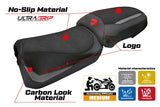 Funda de asiento para Ducati Multistrada V2 2025 Tappezzeria Italia TPZ Ultragrip Gris Negro