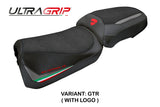 Ducati Multistrada V2 2025-2026 Seat Cover Tappezzeria Ultragrip Grey Italian Flag