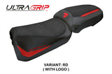 Funda de asiento para Ducati Multistrada V2 2025 Tappezzeria Italia TPZ Ultragrip Rojo Negro
