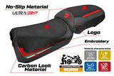 Funda de asiento para Ducati Multistrada V2 2025 Tappezzeria Ultragrip con bandera italiana roja