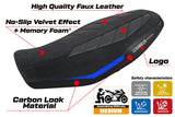 Ducati Scrambler 800 2023-2026 Seat Cover TPZ Italia Comfort Blue Black