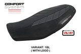 Ducati Scrambler 800 2023-2025 Seat Cover Tappezzeria Italia TPZ Comfort in Velvet Black