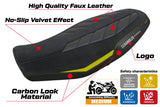 Ducati Scrambler 800 2023-2026 Seat Cover Tappezzeria Italia TPZ in Velvet Look Yellow and Black