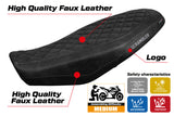 Ducati Scrambler 800 2023-2026 Seat Cover Tappezzeria Italia TPZ in Black Leather Look Diamond