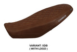 Ducati Scrambler 800 2023-2025 Seat Cover Tappezzeria Italia TPZ in Dark Brown Leather Look Diamond