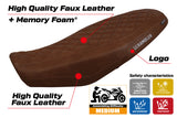 Ducati Scrambler 800 2023-2026 Seat Cover Tappezzeria Italia TPZ Comfort in Dark Brown Leather Look