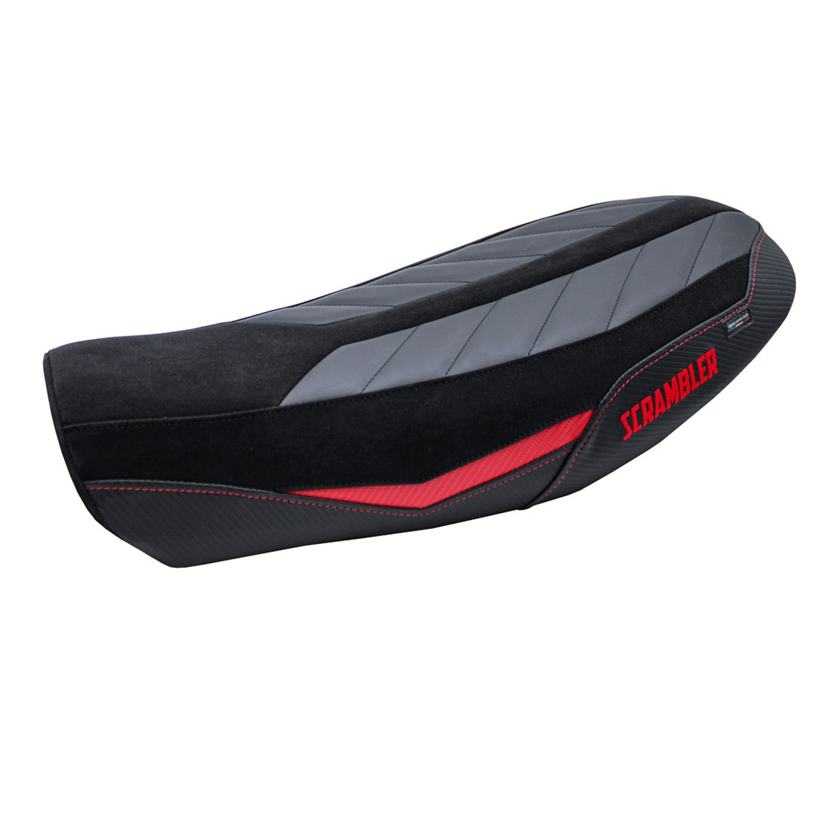 Funda de asiento Tappezzeria Italia TPZ Comfort Rojo Negro para Ducati Scrambler Urban Motard 2022-2024